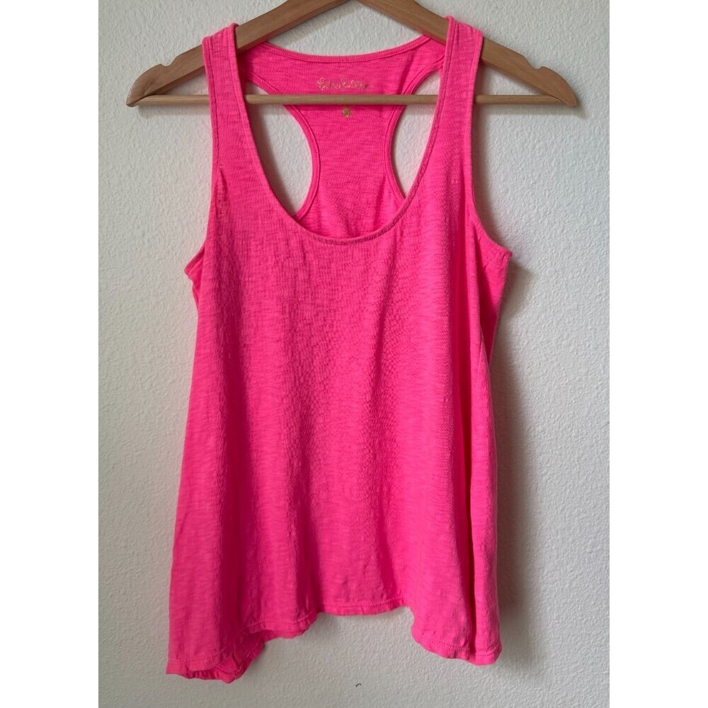 Lilly Pulitzer Pink Sleeveless Tank Top Size XS Activewear Luxletic Workout